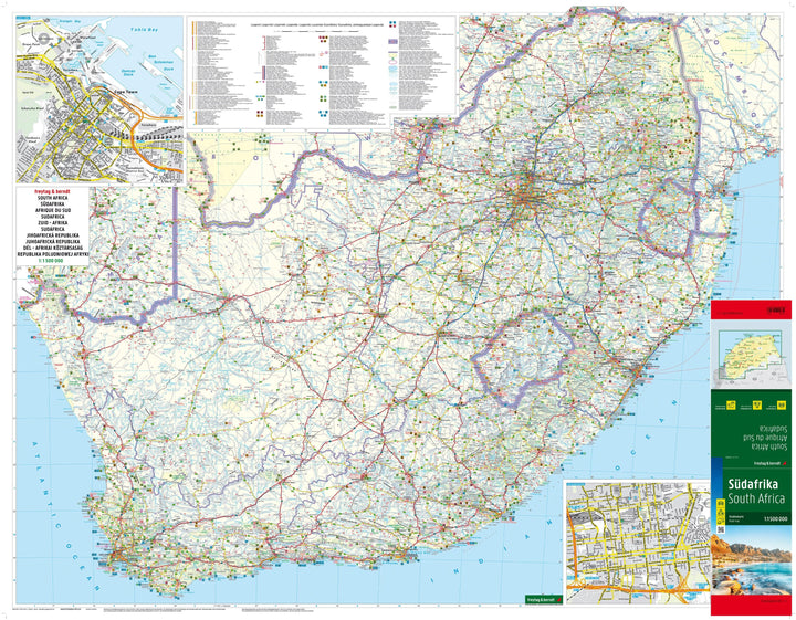 Carte routière - Afrique du Sud | Freytag & Berndt carte pliée Freytag & Berndt 