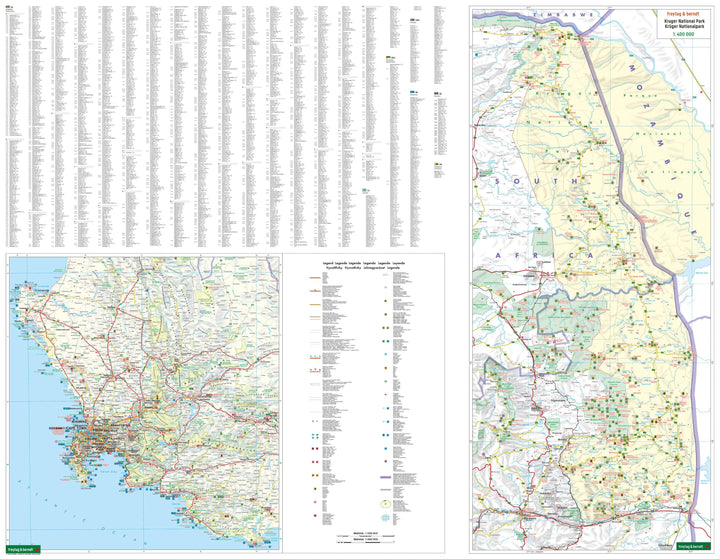 Carte routière - Afrique du Sud | Freytag & Berndt carte pliée Freytag & Berndt 