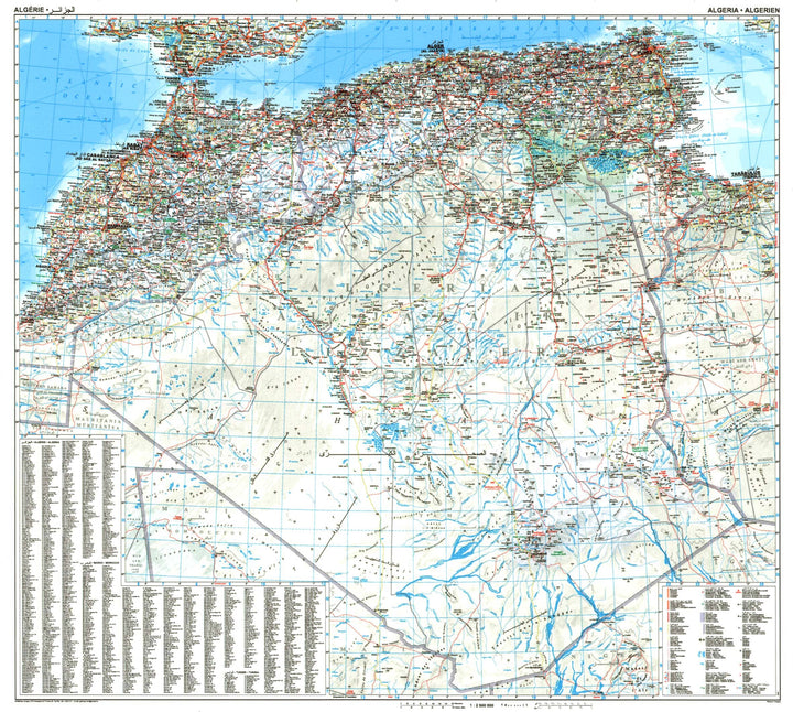 Carte routière - Algérie, Maroc & Tunisie | Gizi Map carte pliée Gizi Map 