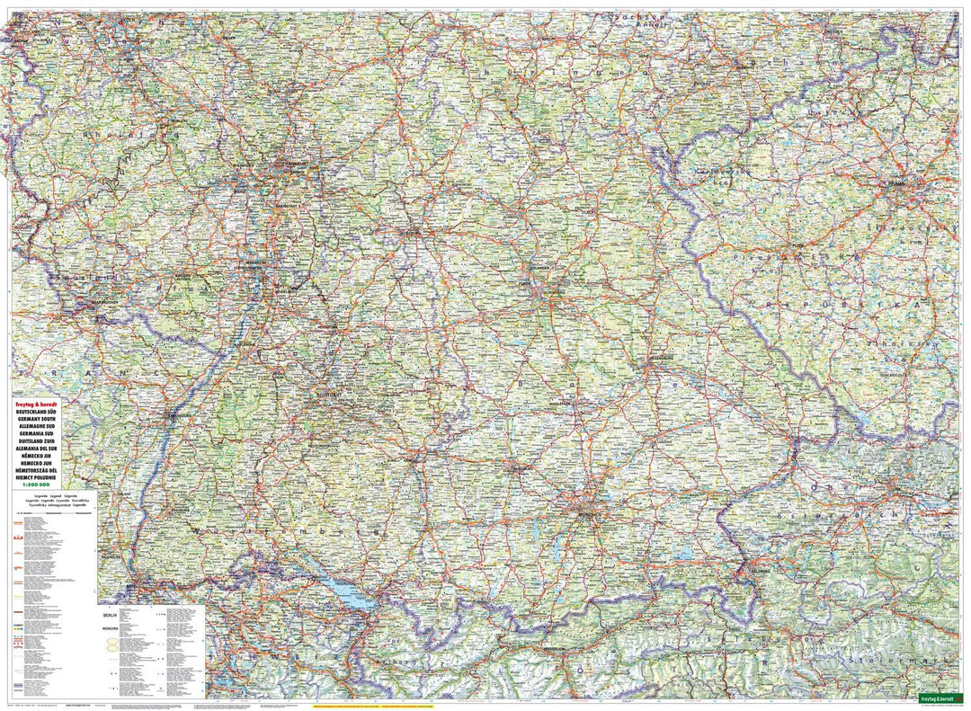 Carte routière - Allemagne au 1 /500 000 | Freytag & Berndt carte pliée Freytag & Berndt 