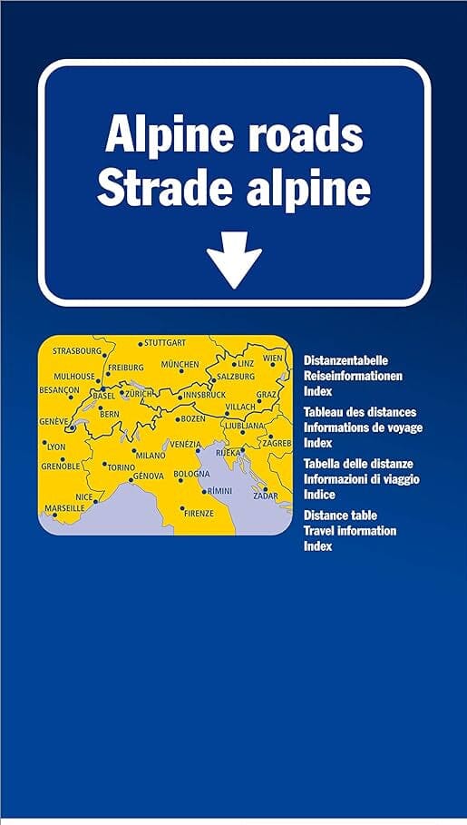 Carte routière - Alpes - Routes alpines | Kümmerly & Frey carte pliée Kümmerly & Frey 