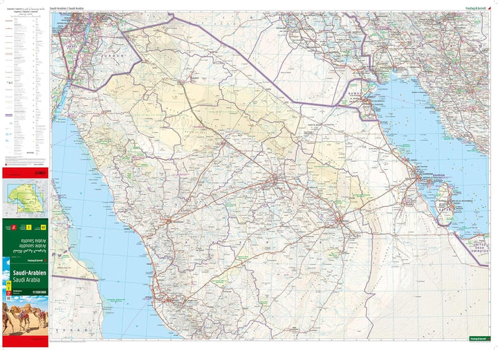 Carte routière - Arabie Saoudite | Freytag & Berndt carte pliée Freytag & Berndt 