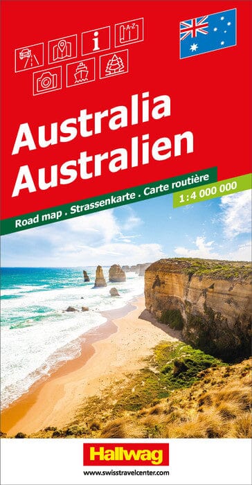 Carte routière - Australie | Hallwag carte pliée Hallwag 