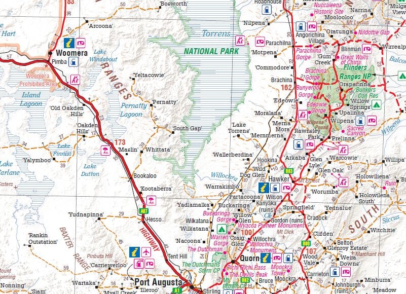 Carte routière - Australie Sud | Hema Maps - Handy map carte pliée Hema Maps 