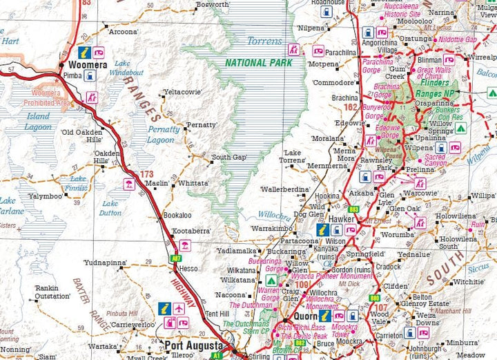 Carte routière - Australie Sud | Hema Maps - Handy map carte pliée Hema Maps 