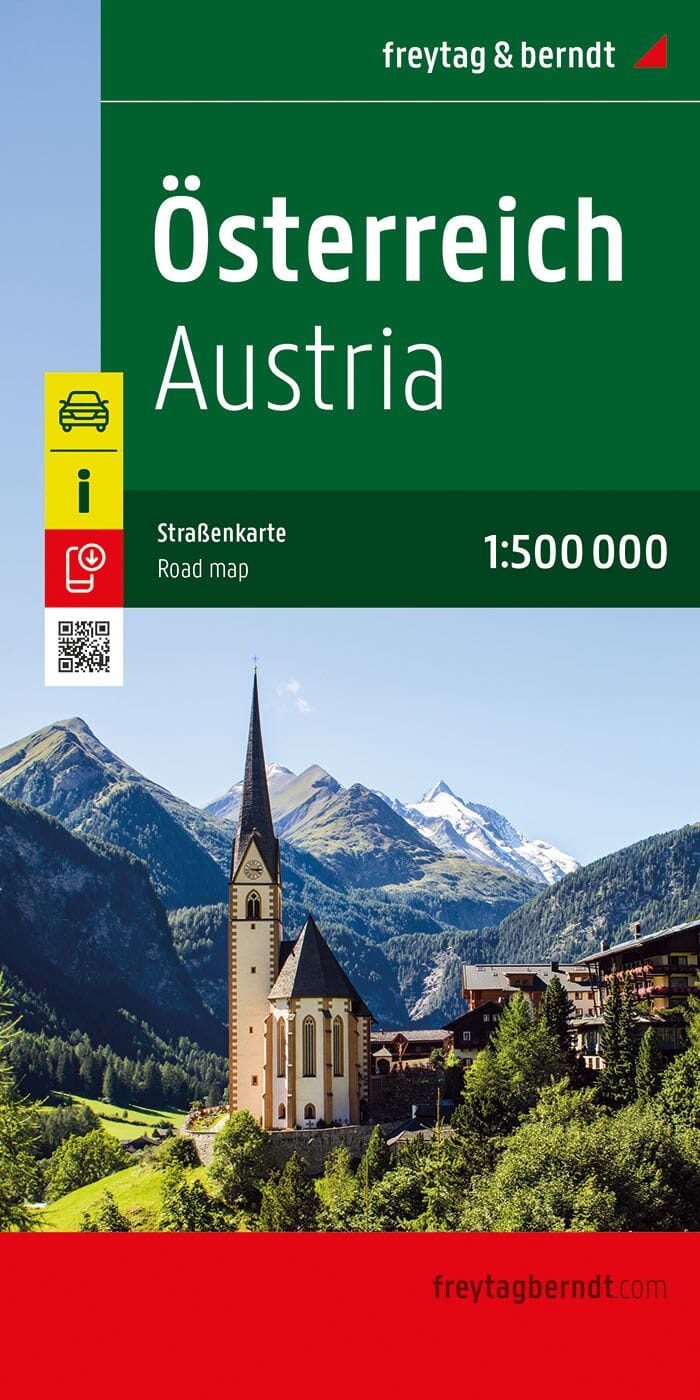 Carte routière - Autriche au 1/500,000 | Freytag & Berndt carte pliée Freytag & Berndt 