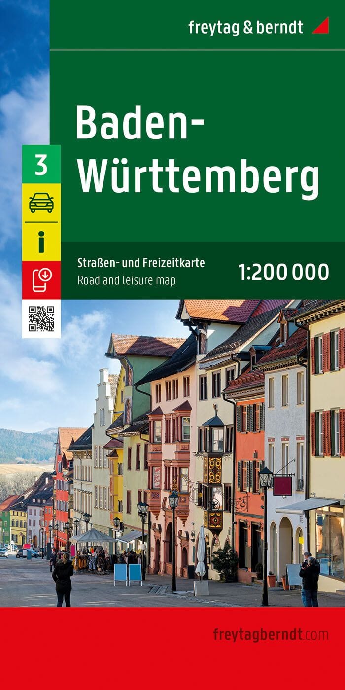 Carte routière - Bade-Würtemberg (Allemagne) | Freytag & Berndt carte pliée Freytag & Berndt 