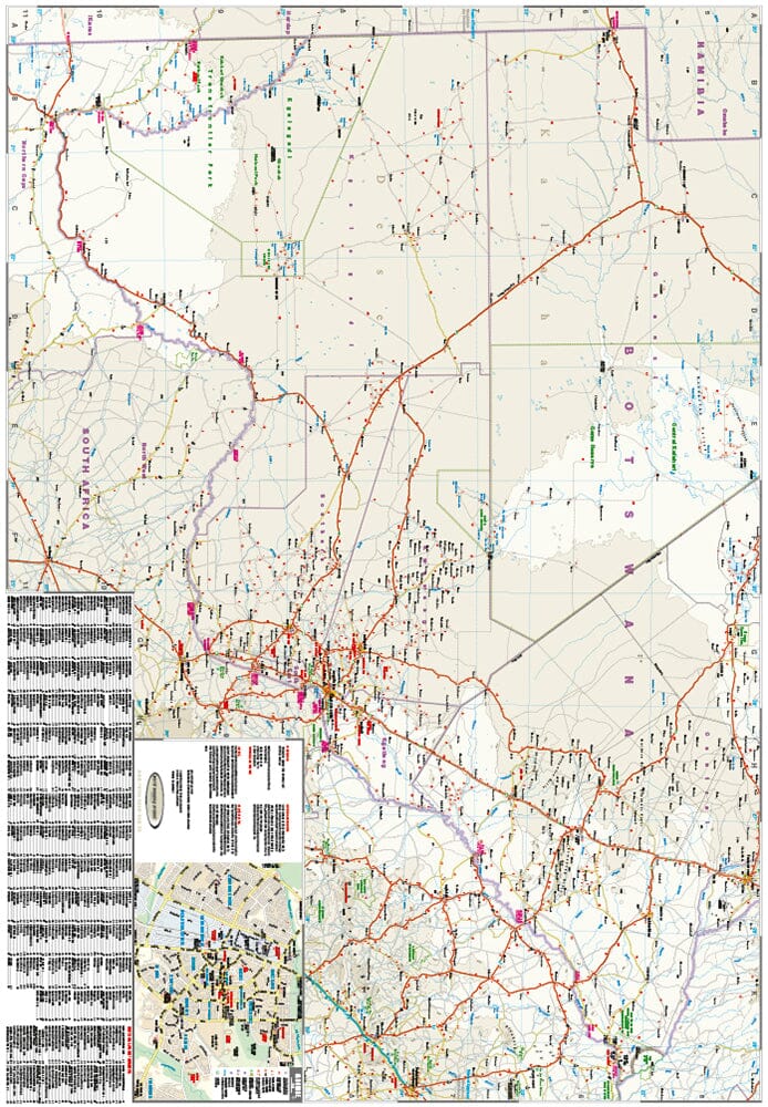 Carte routière - Botswana | Reise Know How carte pliée Reise Know-How 