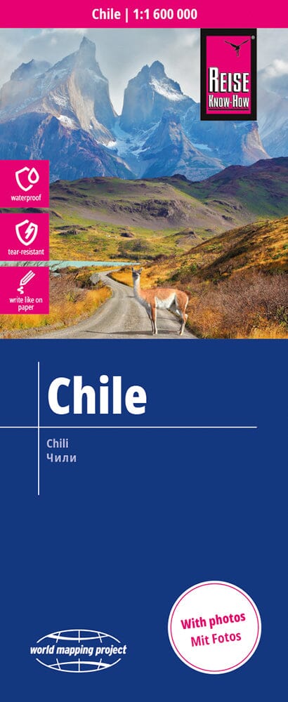 Carte routière - Chili | Reise Know How carte de voyage Reise Know-How 