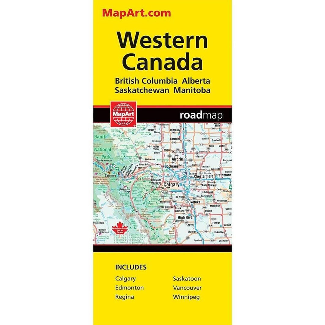 Carte routière de l'Ouest canadien | Canadian Cartographics Corporation carte pliée Canadian Cartographics Corporation 