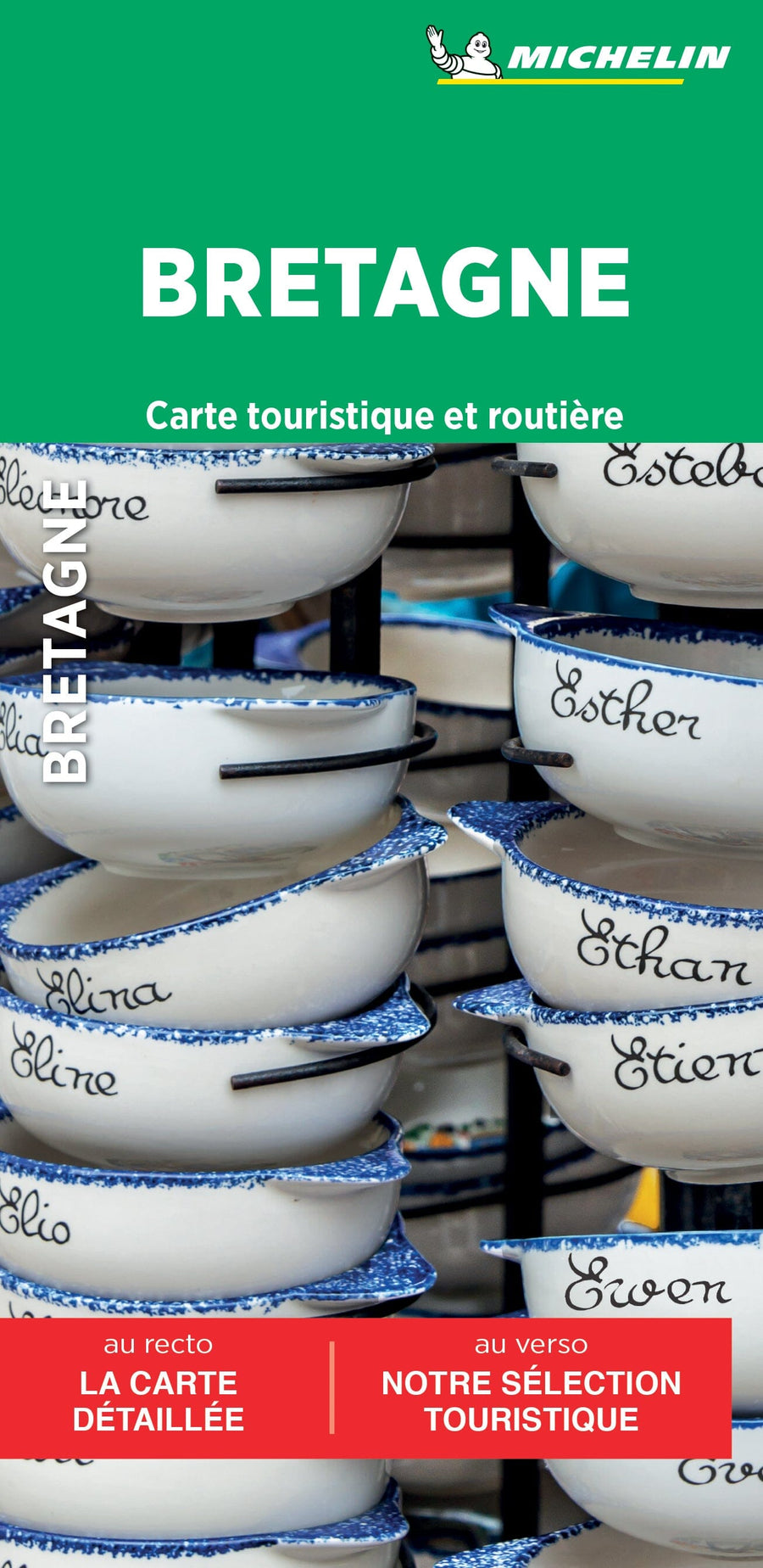 Carte routière et touristique - Bretagne | Michelin carte pliée Michelin 