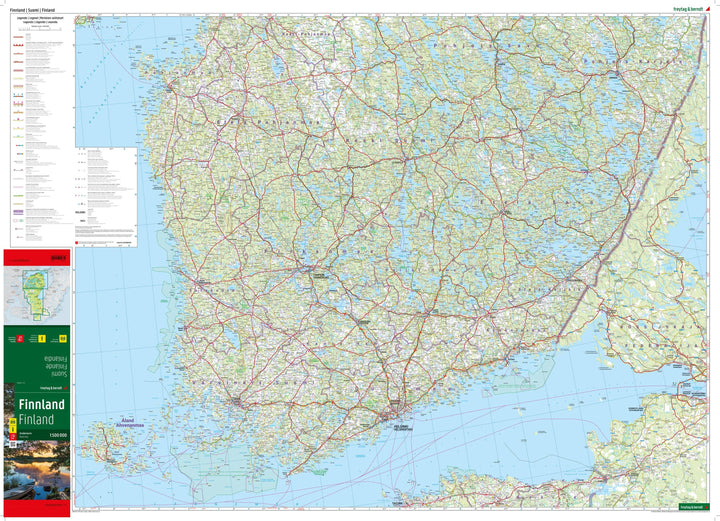Carte routière - Finlande | Freytag & Berndt carte de voyage Freytag & Berndt 