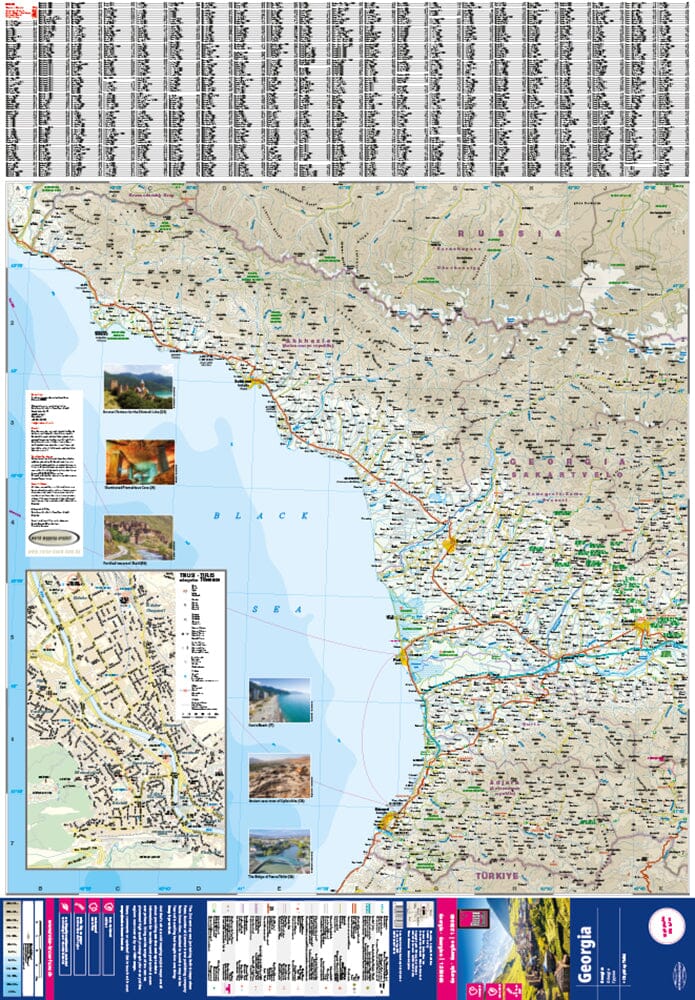 Carte routière - Géorgie | Reise Know How carte pliée Reise Know-How 