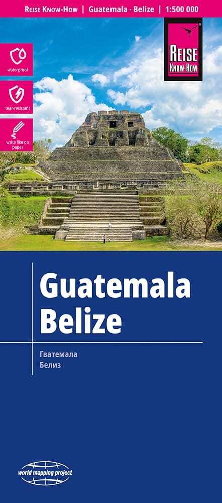 Carte routière - Guatemala & Belize | Reise Know How carte pliée Reise Know-How 