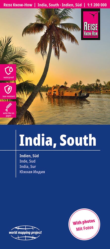 Carte routière - Inde Sud | Reise Know How carte de voyage Reise Know-How 