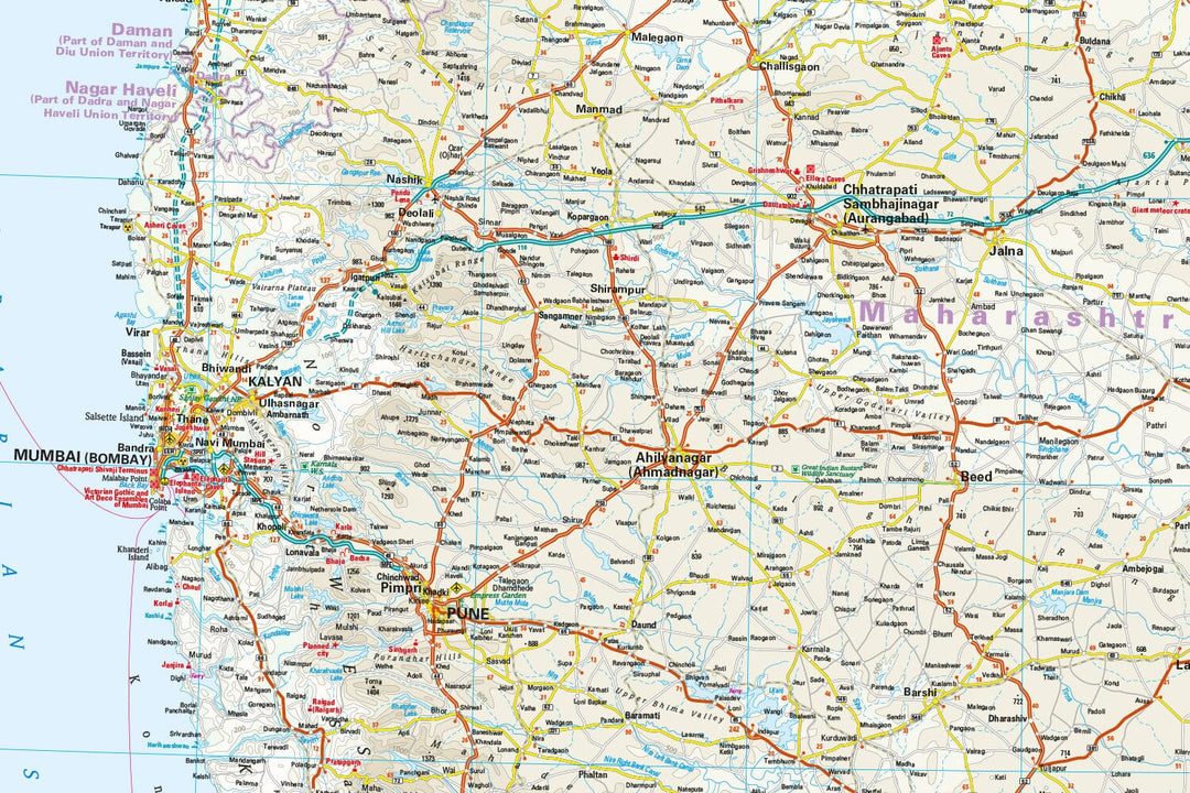 Carte routière - Inde Sud | Reise Know How carte de voyage Reise Know-How 