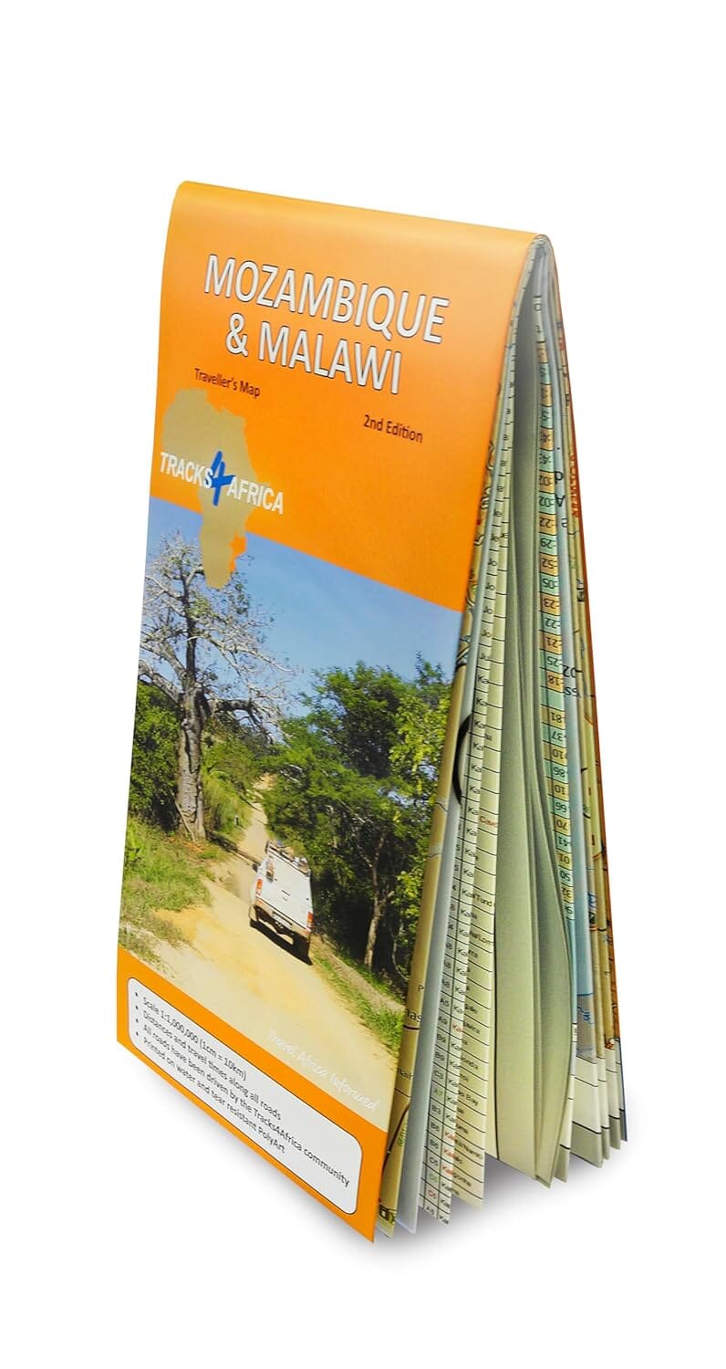 Carte routière - Mozambique et Malawi - Édition 2017 | Tracks4Africa carte de voyage Tracks4Africa 