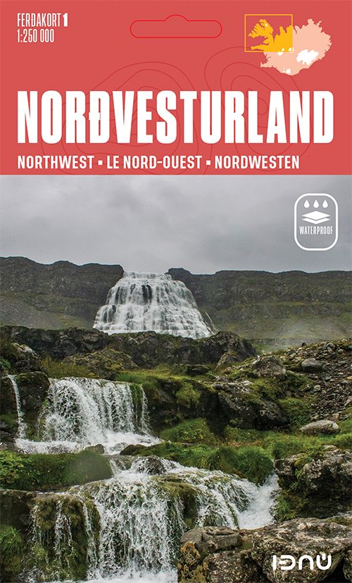 Carte routière n° 1 - Islande Nord-Ouest | Ferdakort carte de voyage Ferdakort 