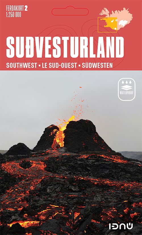 Carte routière n° 2 - Islande Sud-Ouest | Ferdakort carte de voyage Ferdakort 