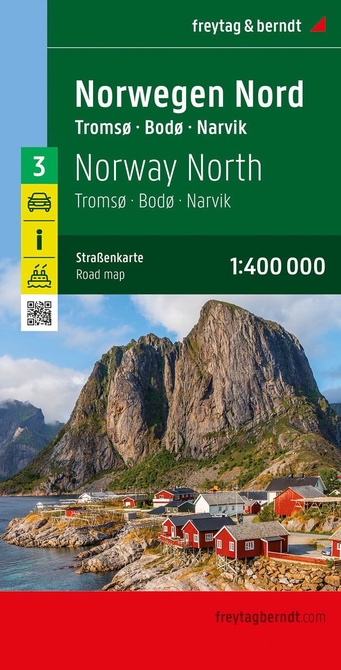Carte routière n° 3 - Norvège Nord (autour de Narvik) | Freytag & Berndt carte pliée Freytag & Berndt 