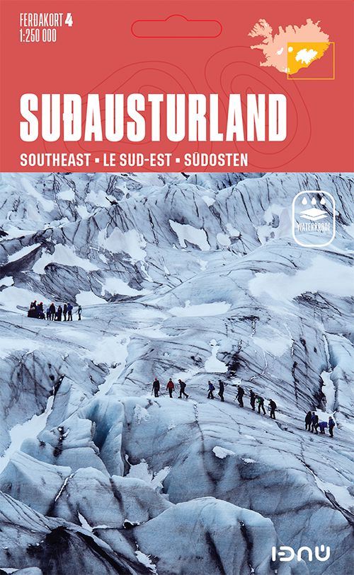 Carte routière n° 4 - Islande Sud-Est | Ferdakort carte de voyage Ferdakort 