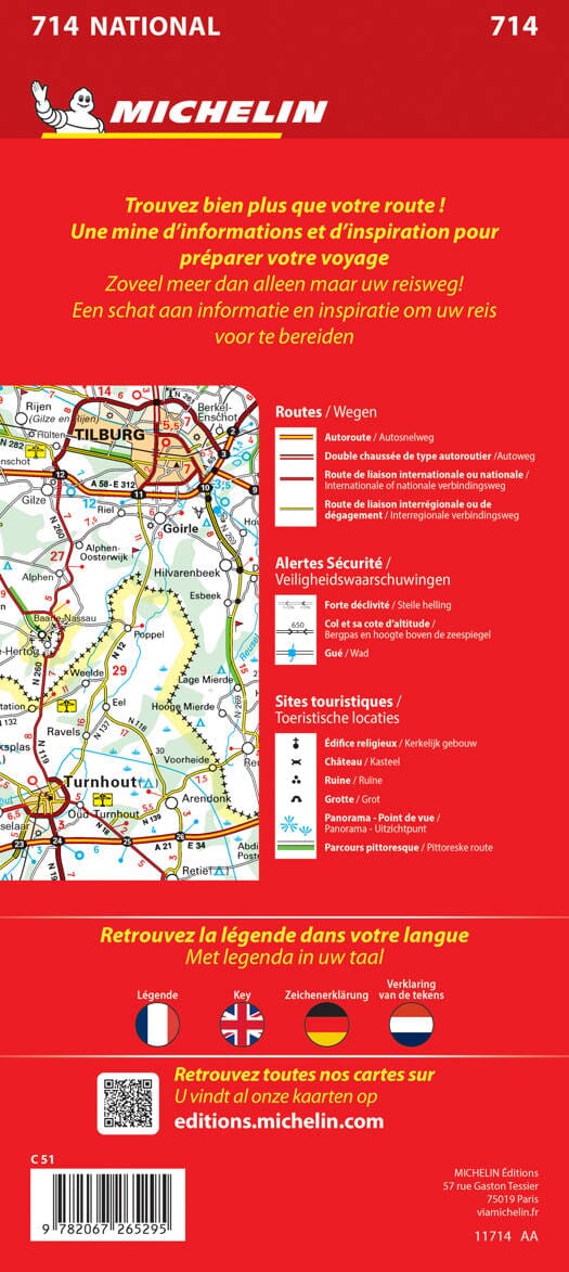 Road map # 714 - Benelux | Michelin – La Compagnie des