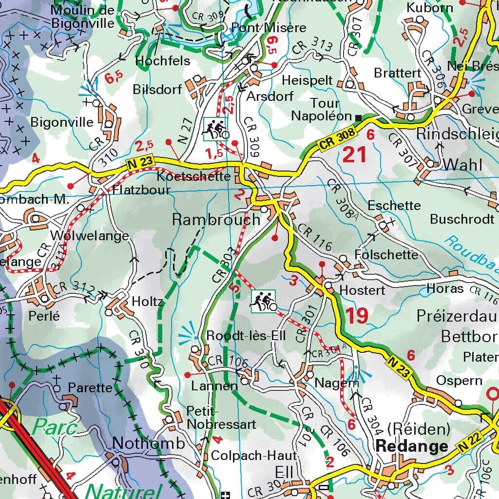 Carte routière n° 717 - Grand Duché de Luxembourg 2022 | Michelin carte pliée Michelin 