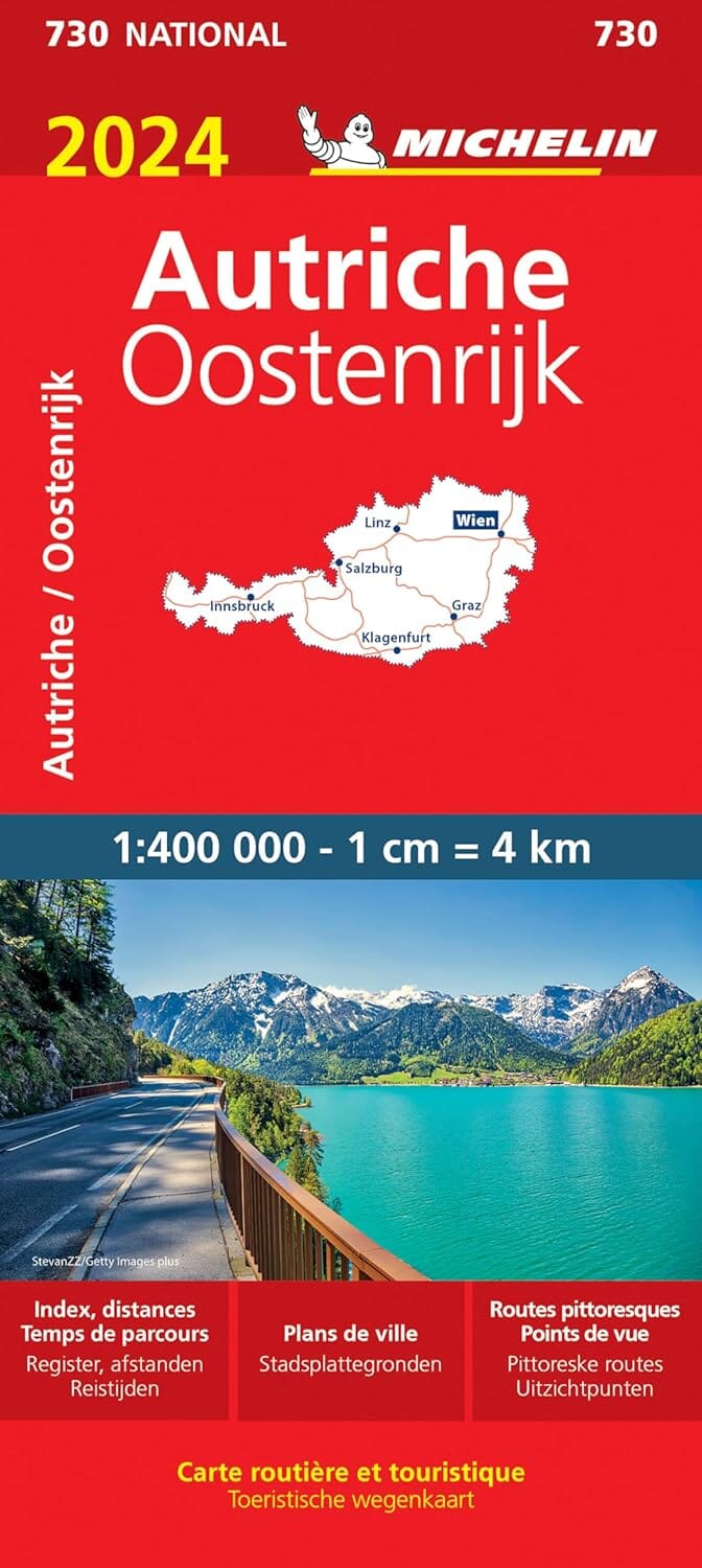 Carte routière n° 730 - Autriche 2024 | Michelin carte pliée Michelin 
