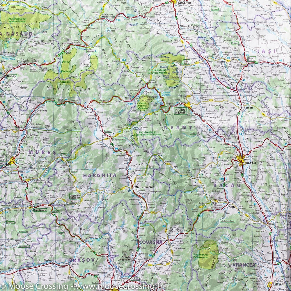 Carte routière de la Roumanie | Michelin - La Compagnie des Cartes