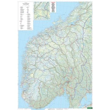 Carte routière - Norvège | Freytag & Berndt carte de voyage Freytag & Berndt 