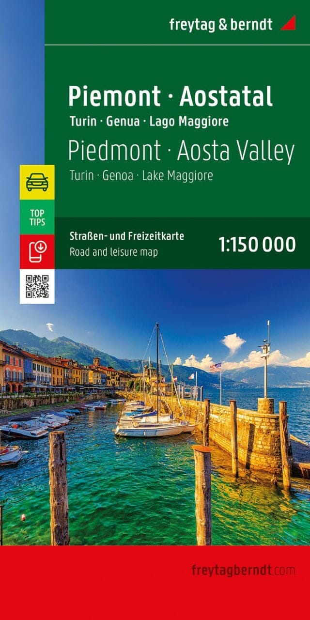 Carte routière - Piémont, région de Turin & Vallée d’Aoste (Italie) | Freytag & Berndt carte pliée Freytag & Berndt 