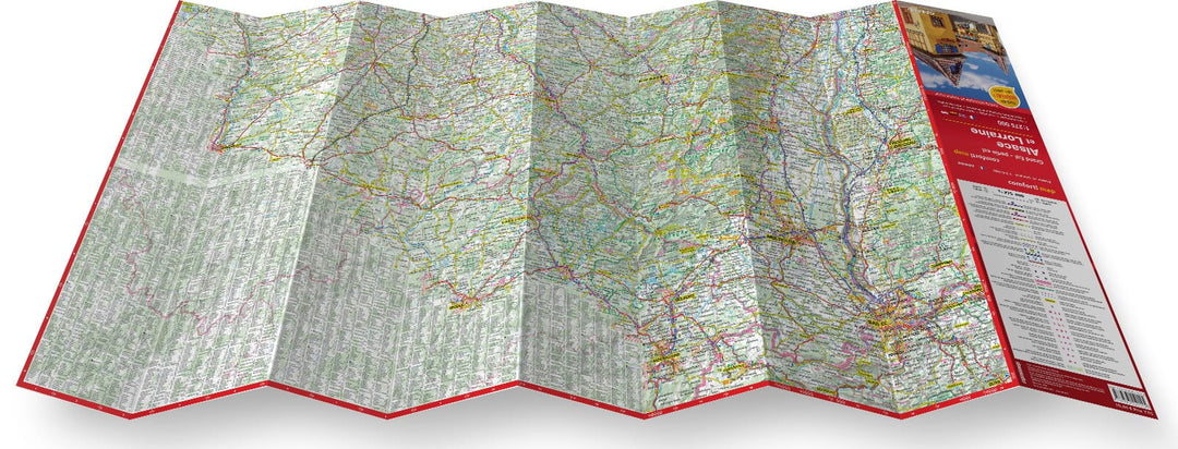 Carte routière plastifiée - Alsace, Lorraine | Express Map carte pliée Express Map 