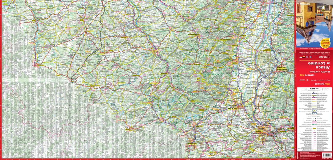 Carte routière plastifiée - Alsace, Lorraine | Express Map carte pliée Express Map 