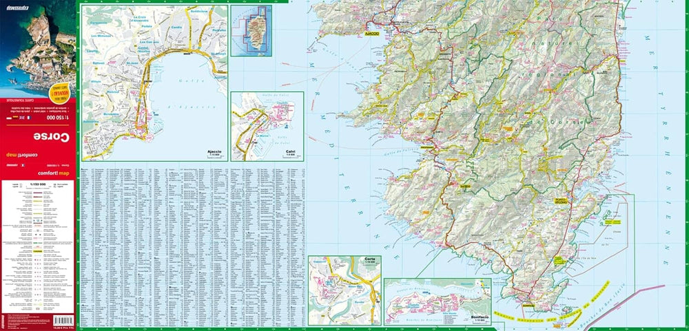 Carte routière plastifiée - Corse | Express Map carte pliée Express Map 