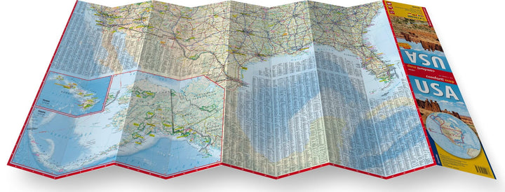 Carte routière plastifiée - États-Unis | Express Map carte pliée Express Map 