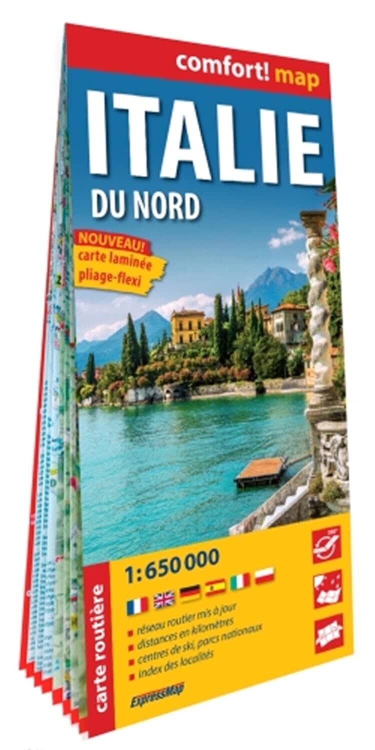 Carte routière plastifiée - Italie Nord | Express Map carte pliée Express Map 