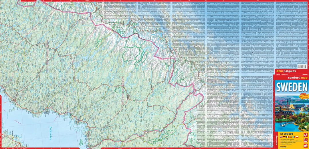 Carte routière plastifiée - Suède | Express Map carte pliée Express Map 