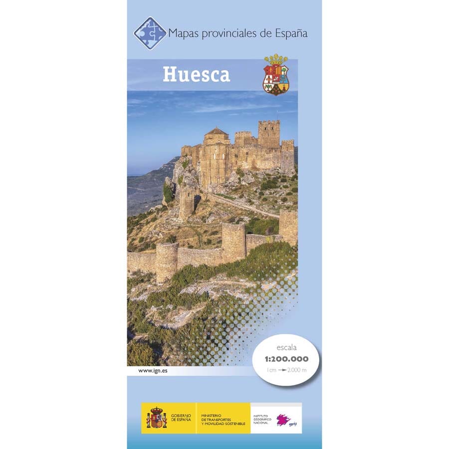 Carte routière provinciale n° 22 - Huesca (Aragon, Espagne) | CNIG carte pliée CNIG 