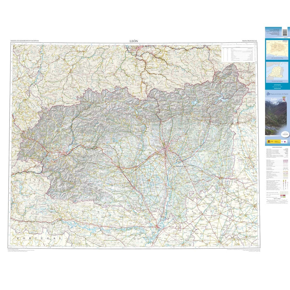 Carte routière provinciale n° 27 - Leon (Castille-et-Leon, Espagne) | CNIG carte pliée CNIG 