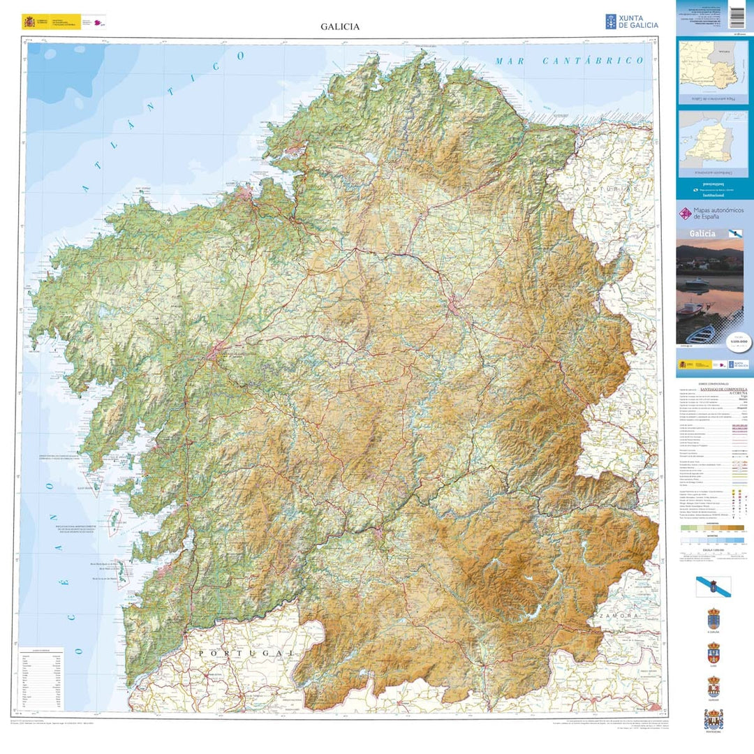 Carte routière régionale n° 10 - Galice | CNIG carte pliée CNIG 