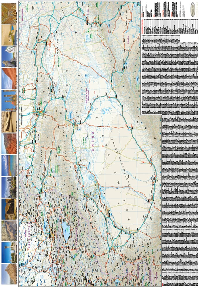 Carte routière - Route de la Soie, à travers l'Asie centrale jusqu'en Chine | Reise Know How carte pliée Reise Know-How 