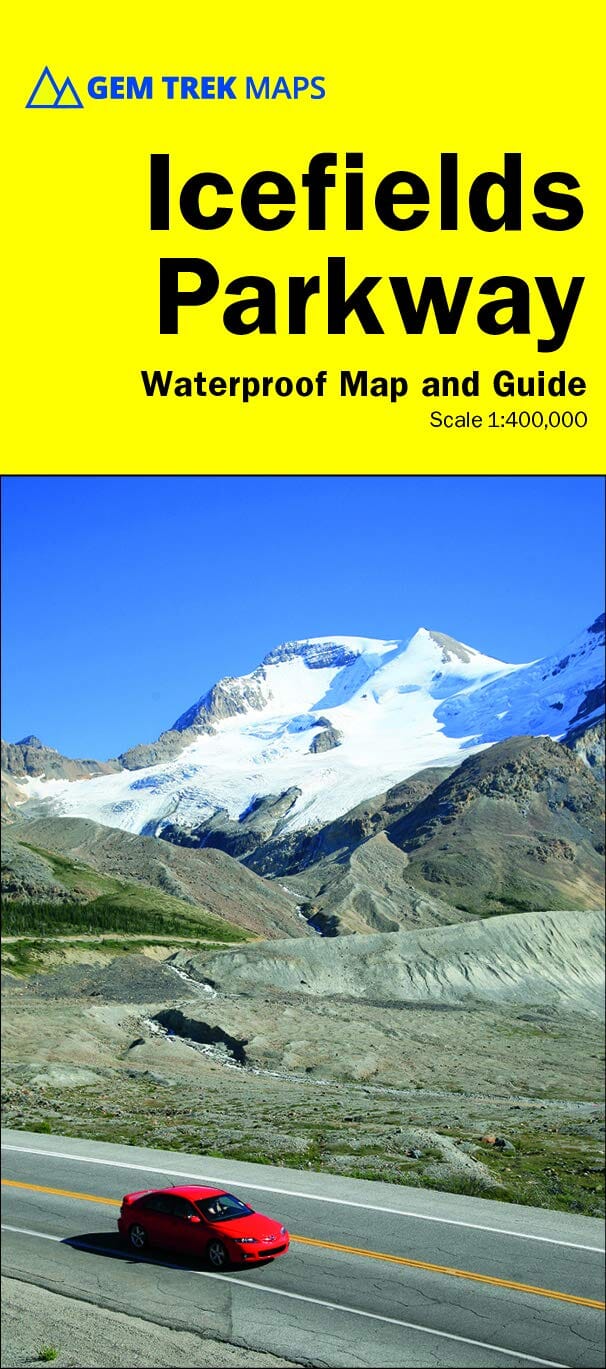 Carte routière - Route des Glaciers (PN Banff et Jasper, Alberta) | Gem Trek carte pliée Gem Trek Publishing 
