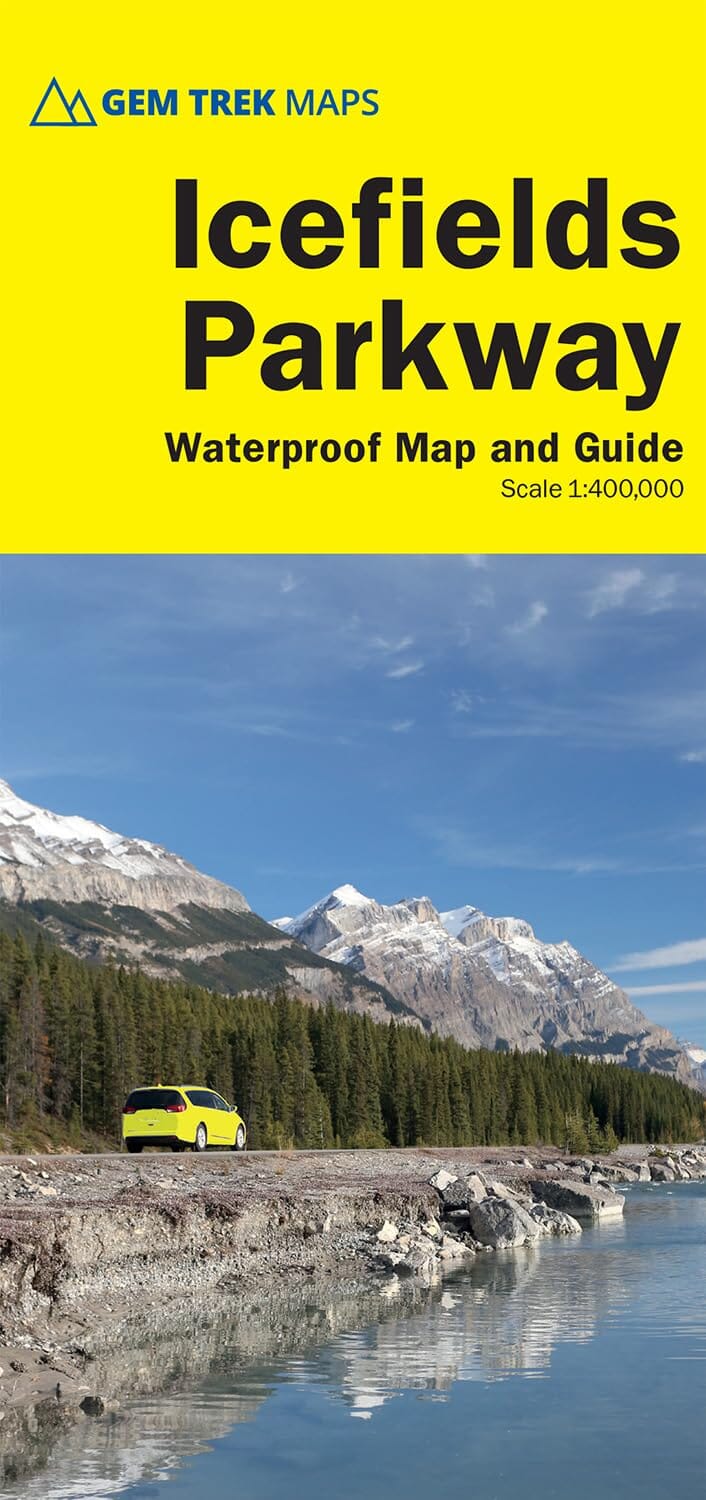 Carte routière - Route des Glaciers (PN Banff et Jasper, Alberta) | Gem Trek carte pliée Gem Trek Publishing 