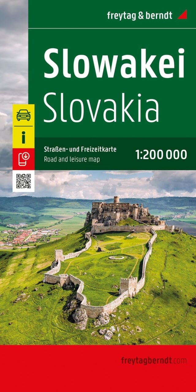 Carte routière - Slovaquie au 1/200 000 | Freytag & Berndt carte pliée Freytag & Berndt 