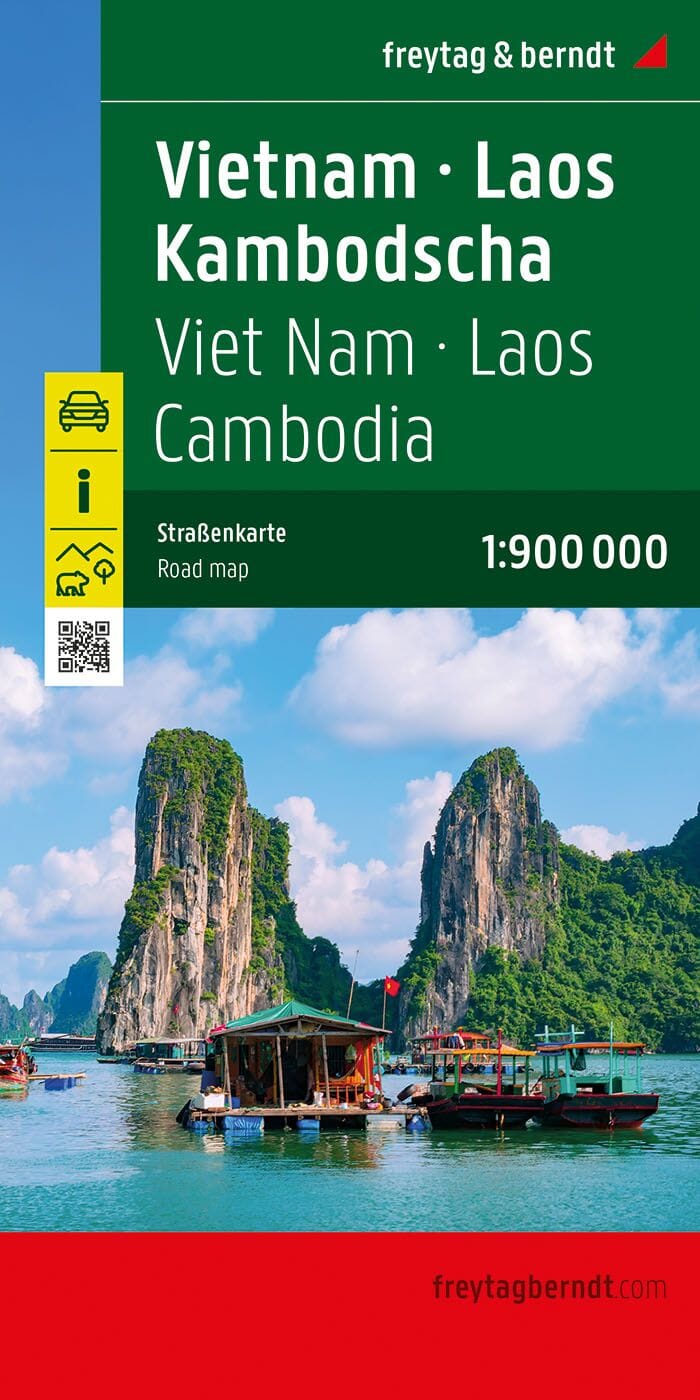 Carte routière - Vietnam, Laos et Cambodge | Freytag & Berndt carte pliée Freytag & Berndt 