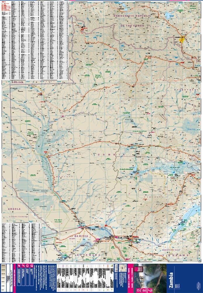 Carte routière - Zambie | Reise Know How carte pliée Reise Know-How 