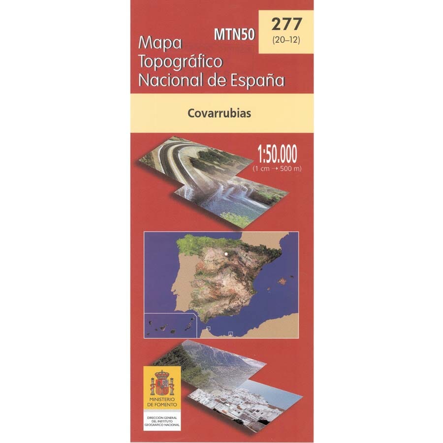 Carte topographique de l'Espagne n° 0277 - Covarrubias | CNIG - 1/50 000 carte pliée CNIG 