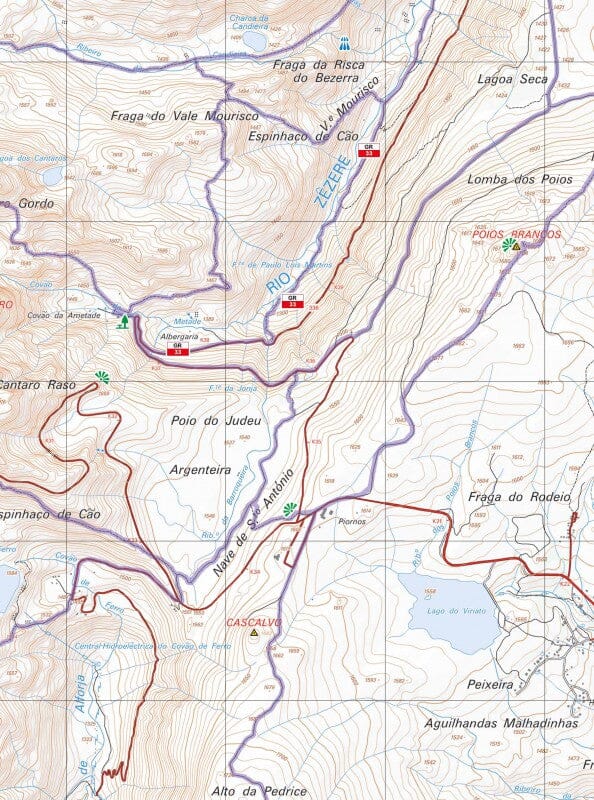 Carte topographique - Parque Natural da Serra da Estrela (Portugal) | Adventure Maps carte pliée Adventure Maps 