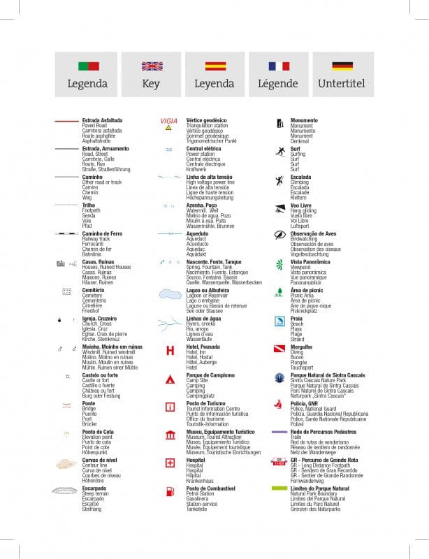 Carte topographique - Parque Natural de Sintra Cascais (Portugal) | Adventure Maps carte pliée Adventure Maps 
