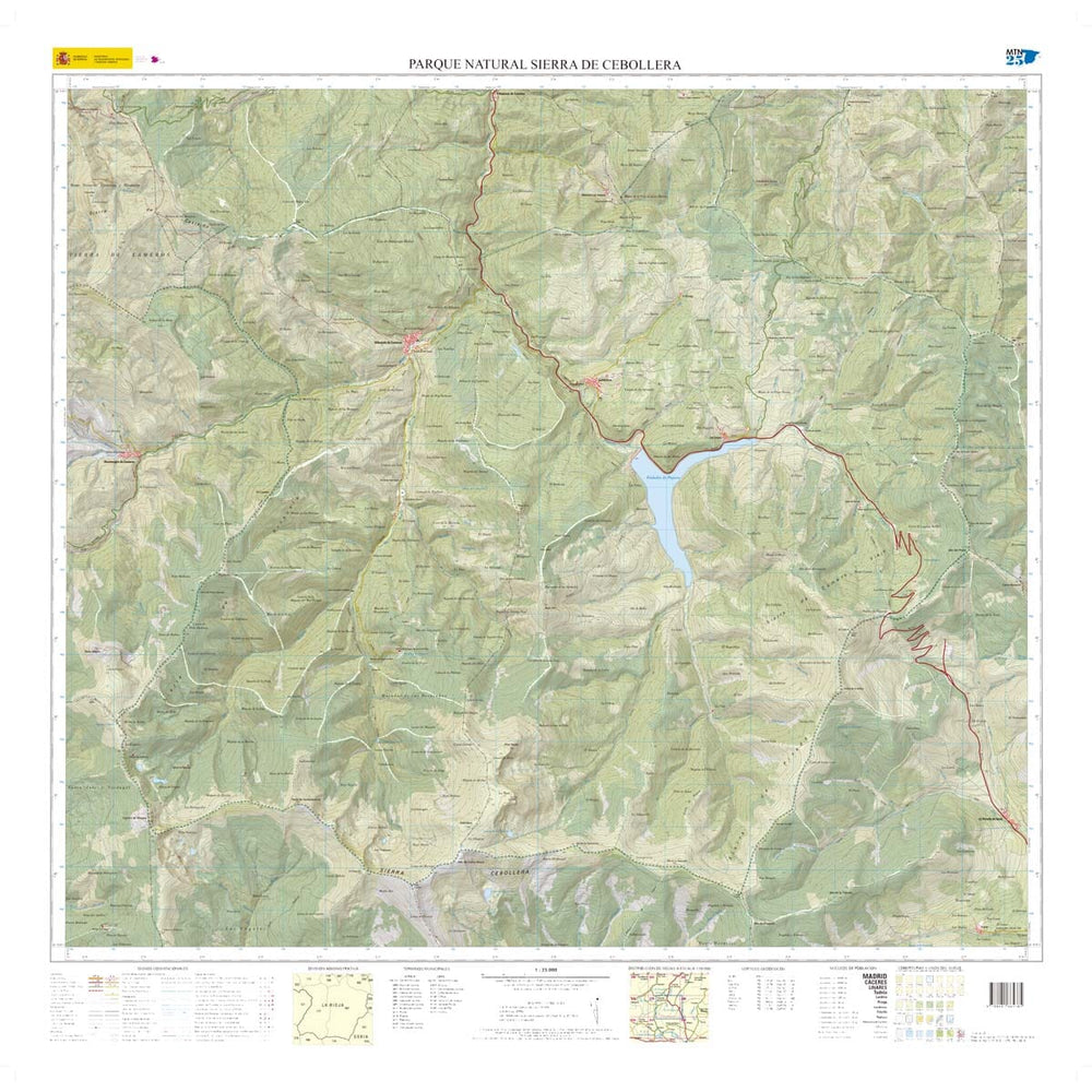 Carte topographique - Parques Naturales de Neila, Laguna Negra y Urbión | CNIG carte pliée CNIG 